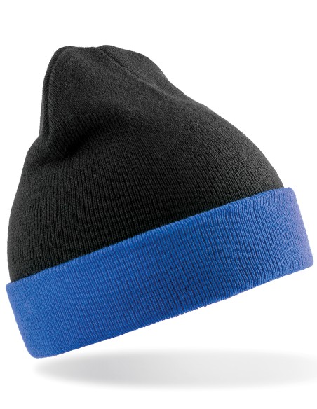 R-RC930X-Recycled Black Compass Beanie