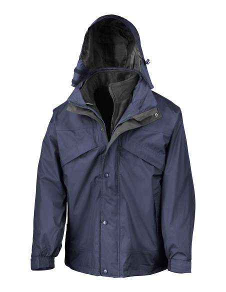 R-RE68A-Veste 3-en-1 à zip et attache
