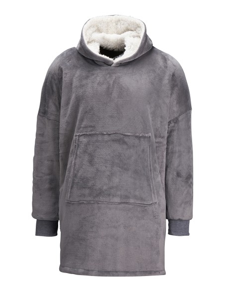 R-RI002-The Ribbon - Sweat à capuche en sherpa, réversible, confortable et oversize