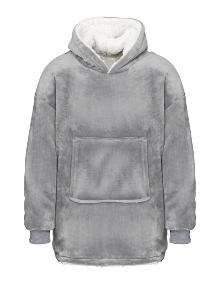 R-RI003-Le sweat à capuche Ribbon pour enfants de style sherpa, confortable, réversible et oversize