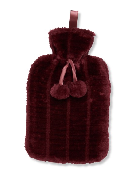 R-RI011-Bouillotte et housse en fausse fourrure classique de luxe