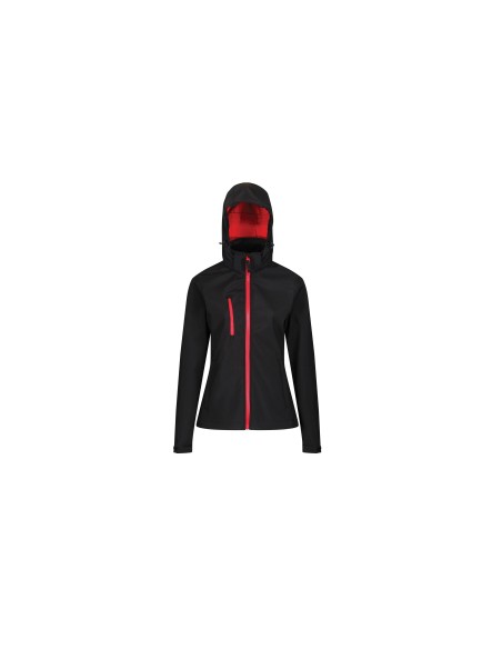R-TRA702-Womens Venturer 3-Layer Printable Hooded Softshell Jacket