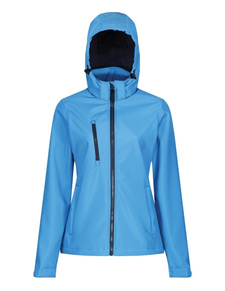R-TRA702-Womens Venturer 3-Layer Printable Hooded Softshell Jacket