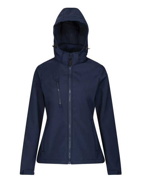 R-TRA702-Womens Venturer 3-Layer Printable Hooded Softshell Jacket