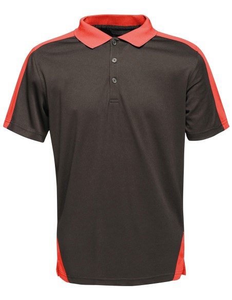 R-TRS174-Contrast Coolweave Polo