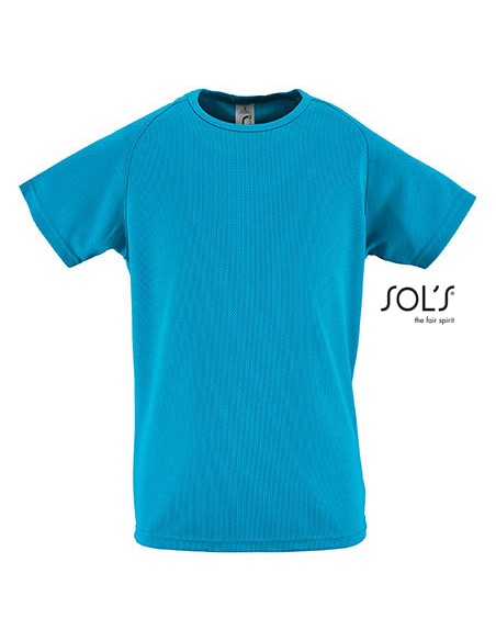 S-01166-Kids Raglan Sleeved T-Shirt Sporty