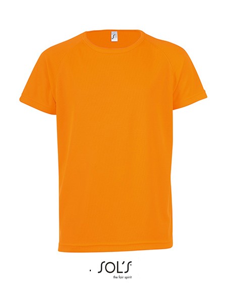 S-01166-Kids Raglan Sleeved T-Shirt Sporty