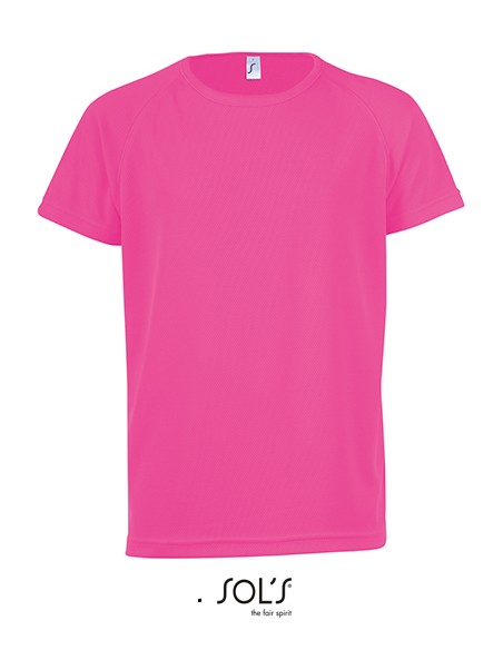 S-01166-Kids Raglan Sleeved T-Shirt Sporty