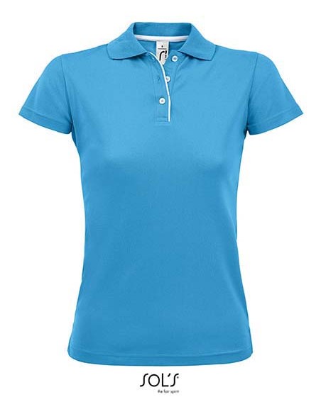 S-01179-Womens Sports Polo Shirt Performer