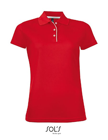 S-01179-Womens Sports Polo Shirt Performer