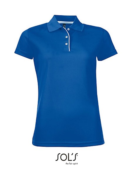 S-01179-Womens Sports Polo Shirt Performer