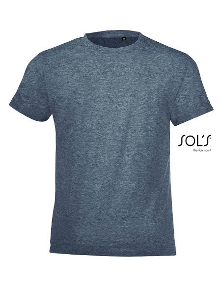 S-01183--Kids Round Collar T-Shirt Regent Fit