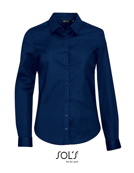 S-01427-Womens Long Sleeve Stretch Shirt Blake