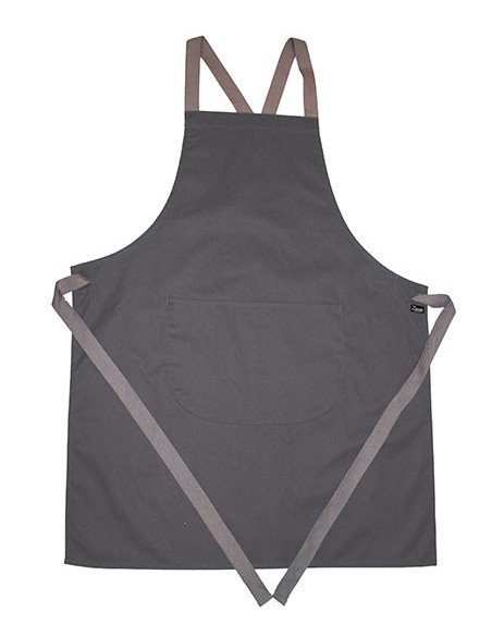 D-DP130-Apron With Grey Ties Crossover