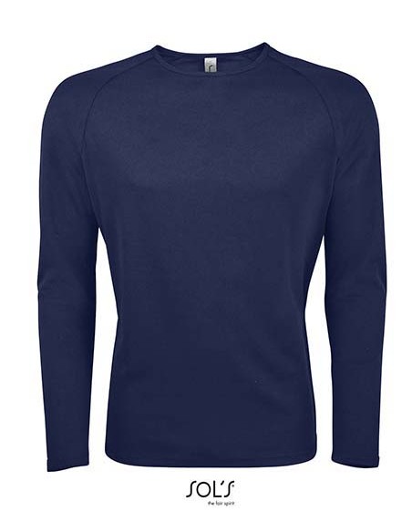 S-02071-Mens Long Sleeve Sports T-Shirt Sporty