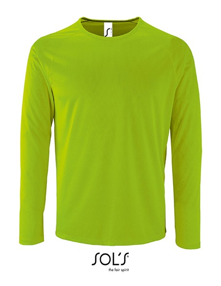 S-02071-Mens Long Sleeve Sports T-Shirt Sporty