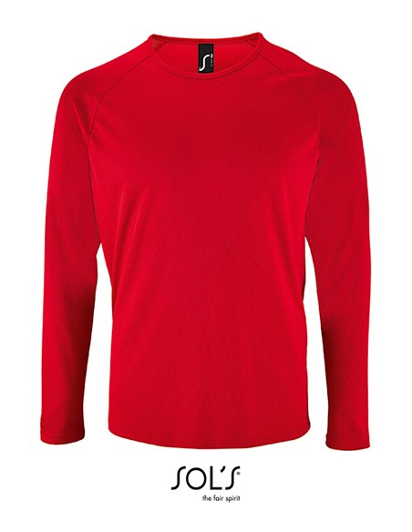S-02071-Mens Long Sleeve Sports T-Shirt Sporty