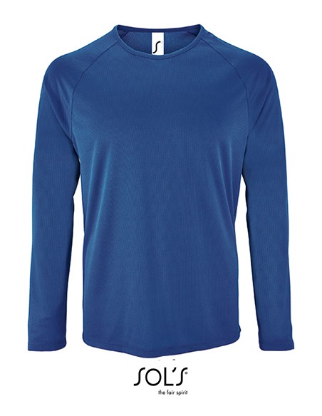 S-02071-Mens Long Sleeve Sports T-Shirt Sporty