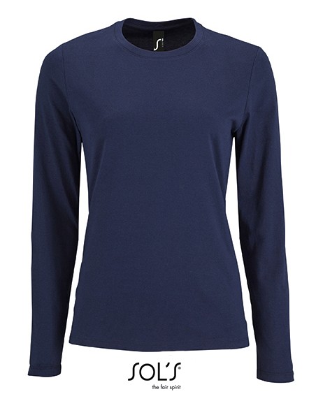 S-02075-Womens Long Sleeve T-Shirt Imperial