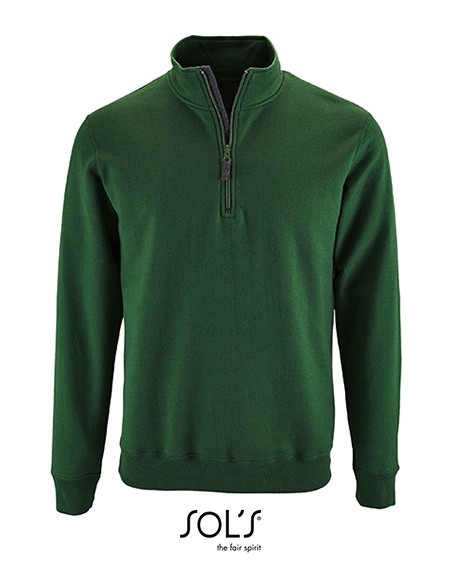 S-02088-Mens Zip High Collar Sweatshirt Stan