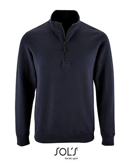 S-02088-Mens Zip High Collar Sweatshirt Stan