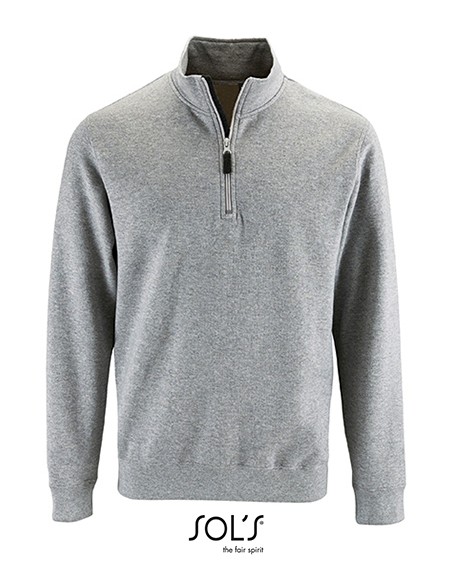 S-02088-Mens Zip High Collar Sweatshirt Stan