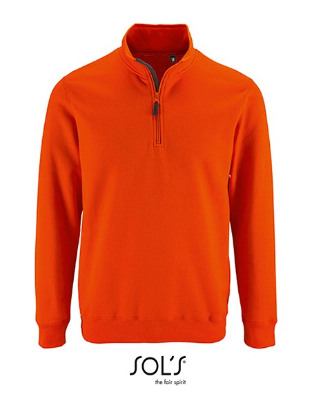 S-02088-Mens Zip High Collar Sweatshirt Stan