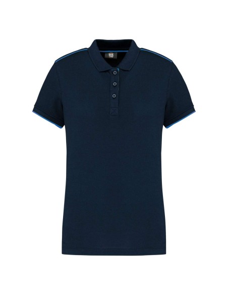 D-WK271-LADIES' SHORT-SLEEVED CONTRASTING DAYTODAY POLO SHIRT