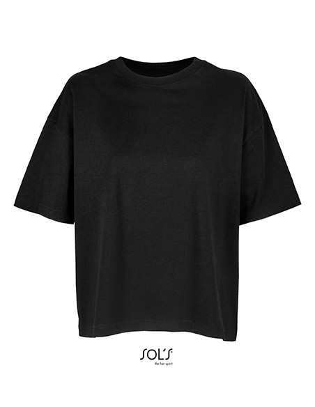 S-03807-Womens Boxy Oversized T-Shirt