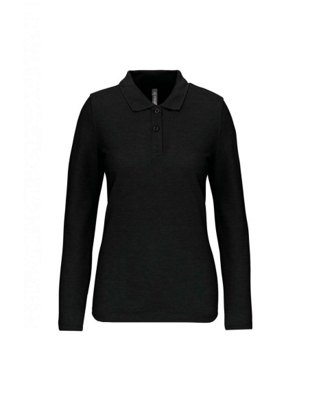 D-WK277-LADIES' LONG-SLEEVED POLO SHIRT