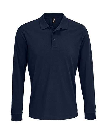 S-03983-Unisex Long Sleeve Polycotton Polo Shirt
