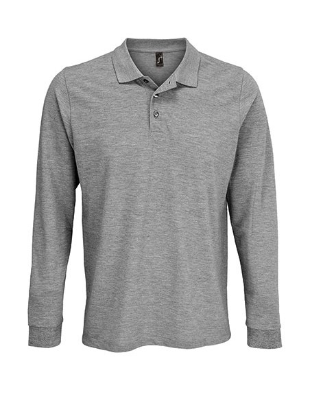 S-03983-Unisex Long Sleeve Polycotton Polo Shirt