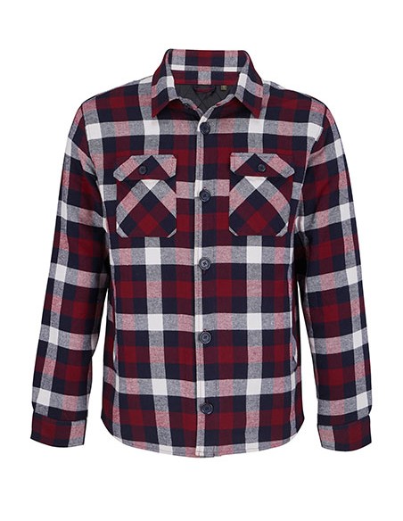 S-03989-Unisex Checkered Overshirt Noah