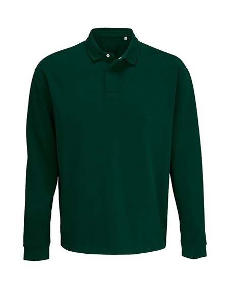 S-03990-Unisex Polo Collar Sweatshirt Heritage