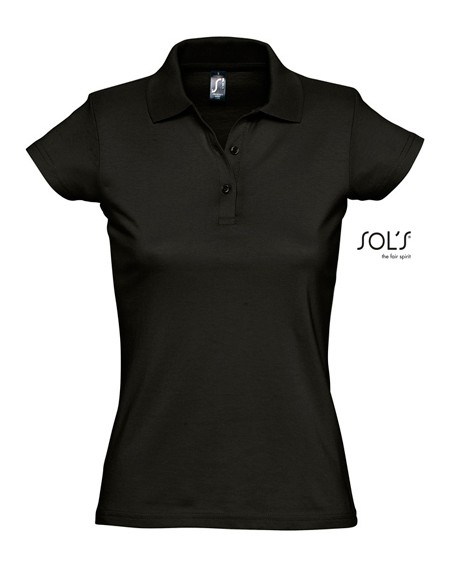 S-11376-Womens Jersey Polo Shirt Prescott