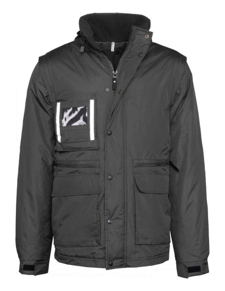 D-WK6106-DETACHABLE-SLEEVED WORKWEAR PARKA