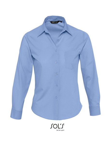 S-16060-Popeline-Blouse Executive Long Sleeve