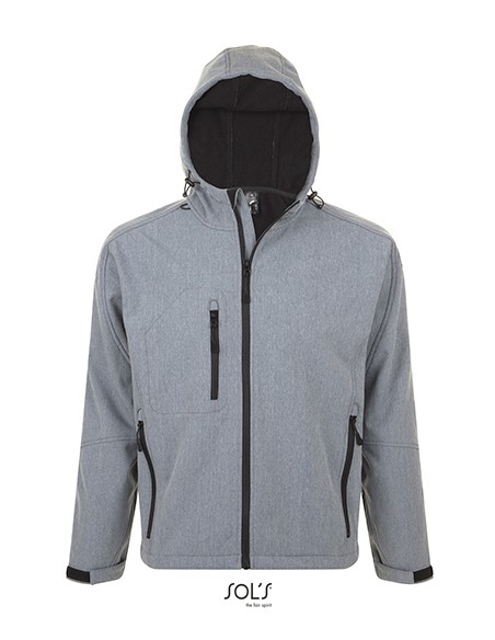 S-46602-Mens Hooded Softshell Jacket Replay