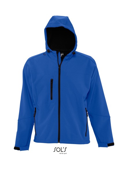 S-46602-Mens Hooded Softshell Jacket Replay