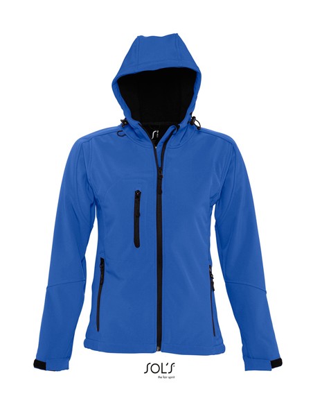 S-46802-Womens Hooded Softshell Jacket Replay