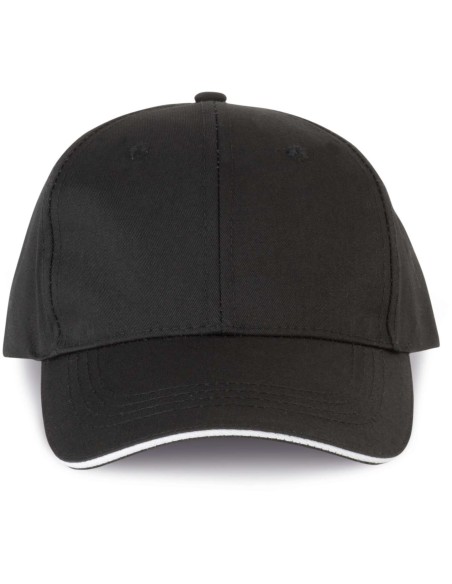 D-WKP145-OEKOTEX CERTIFIED 6 PANELS CAP WITH SANDWICH PEAK