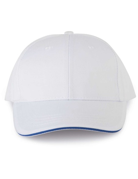 D-WKP145-OEKOTEX CERTIFIED 6 PANELS CAP WITH SANDWICH PEAK