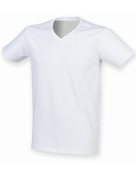 S-SF122-Mens Feel Good Stretch V-Neck T