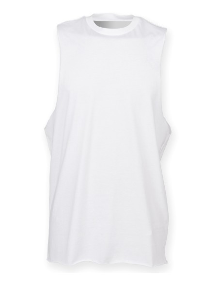 S-SF232-Mens High Neck Slash Armhole Vest