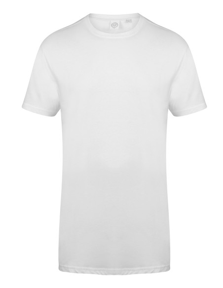 S-SF258-Mens Longline T-Shirt With Dipped Hem