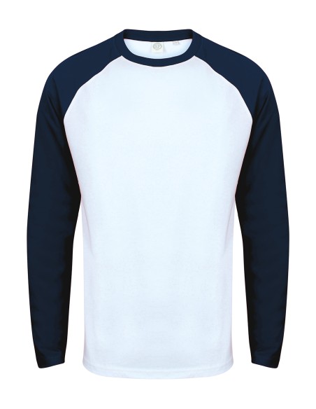 S-SF271-Mens Long Sleeved Baseball T