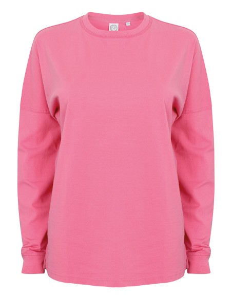 S-SF514-Unisex Drop Shoulder Slogan Top