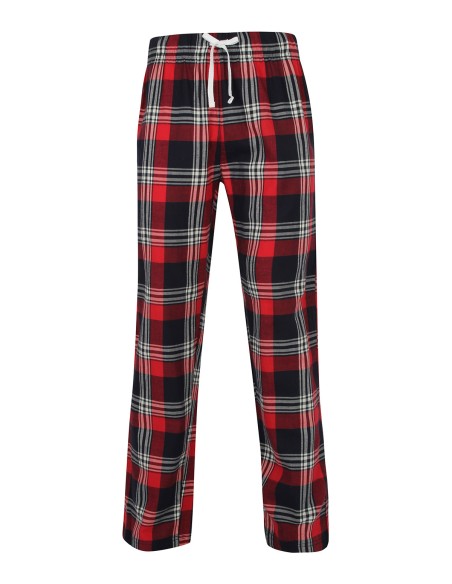 S-SFM83-Pantalon confort laine tartan Homme