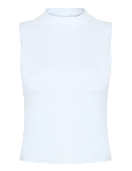 S-SK170-Womens High Neck Crop Vest