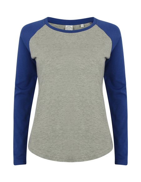 S-SK271-T-shirt de baseball à manches longues pour femme